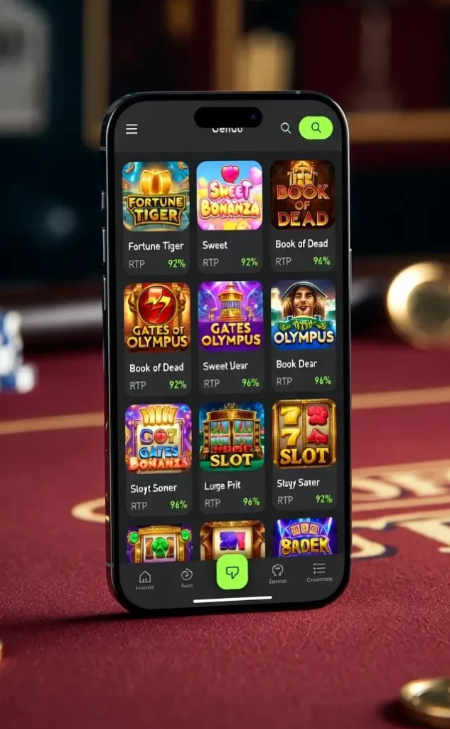 Teléfono con juegos y su RTP