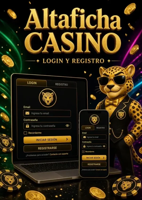 Registro e inicio de sesión en la cuenta del casino Altaficha